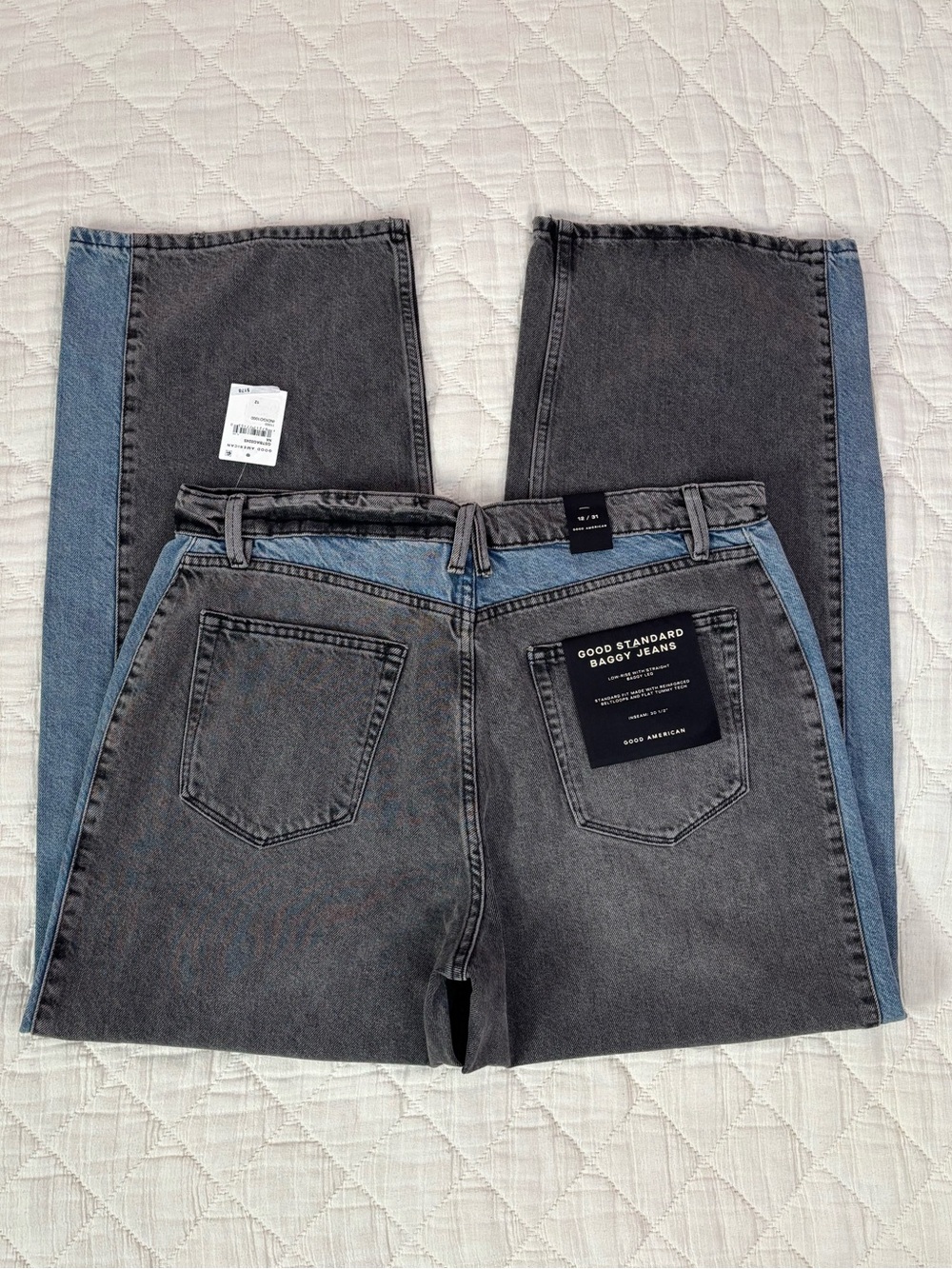 Good American Good Standard Baggy Low Rise Jeans Sz 12/31 NWT - - Picture 10 of 15